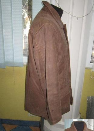 Велика утеплена шкіряна чоловіча куртка milestone. німеччина. лот 8726 фото