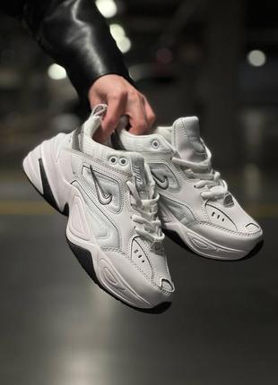 Nike m2k tekno white black3 фото