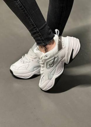 Nike m2k tekno white black6 фото