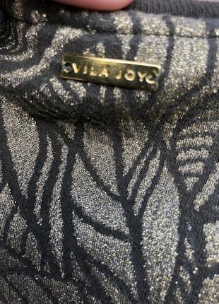 Фактурный,золотистый пуловер,вискоза,джемпер,кофта,vila joy,4 фото