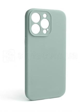 Чехол full silicone case для apple iphone 13 pro turquoise (17) закрытая камера (без логотипа)