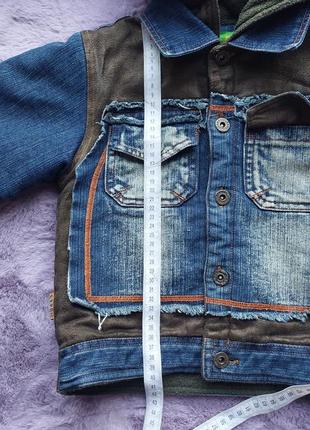 Теплый джинсовый пиджак7 фото