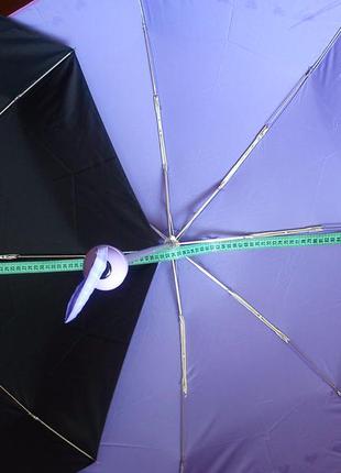 Зонт компактний в складеному вигляді-19см,в розгорнутому діаметр-100см.антиветер.2 фото