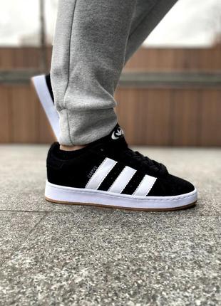 Adidas campus black&amp;white5 фото