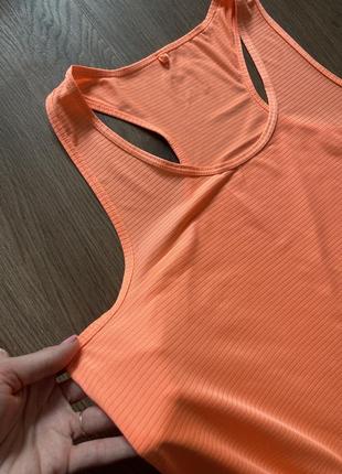 Яскраво оранжева майка для спорту  workout  l-xl8 фото