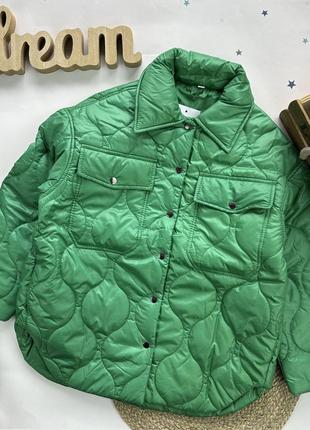 Куртка подросток зеленая