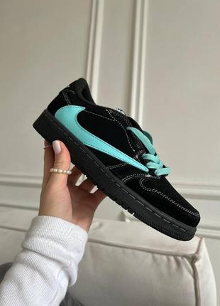 Кроссовки jordan low x travis scott x tiffany6 фото