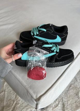 Кроссовки jordan low x travis scott x tiffany