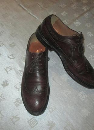 Кожаные туфли броги Messenger brothers итальялия