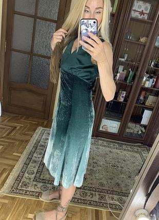 Сукня вечірня оксамитова h&m