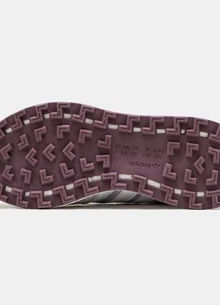 Кросівки adidas retropy e5 сірі с фіолетовим жіночі7 фото