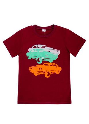Бавовняна футболка для хлопчика, хлопковая футболка для мальчика, яскрава футболка дитяча, футболка с динозаврами8 фото