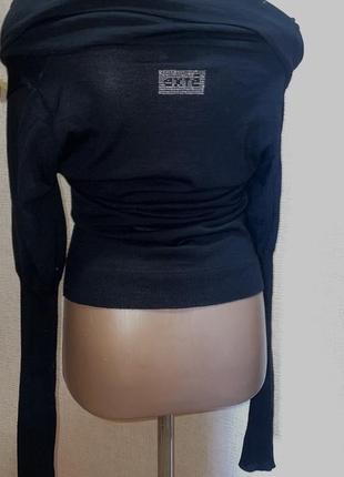 Кардиган свитер открытые плечи шерсть exte как blumarine5 фото