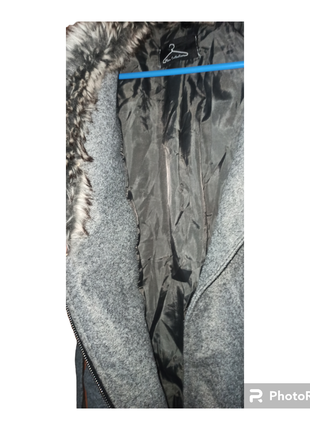 Пальто женское теплое со съемным мехом7 фото