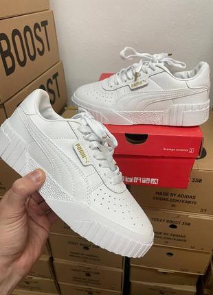 Кроссовки puma cali white белые женские / мужские