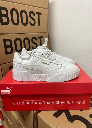 Кроссовки puma cali white белые женские / мужские7 фото