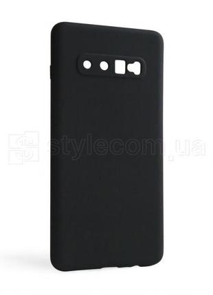 Чохол full silicone case для samsung galaxy s10 plus/g975 (2019) black (18) (без логотипа)