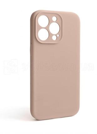 Чохол full silicone case для apple iphone 13 pro nude (19) закрита камера (без логотипа)