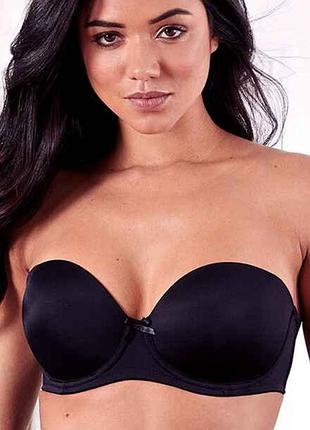 80с 36с/ 75d гладкий контурный бюстгальтер балконет без бретелек бретель