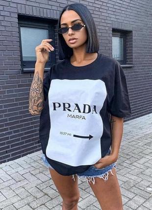 Футболка oversize з принтом