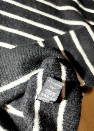 F&amp;f ❤️кашемировый черный свитер в полоску5 фото