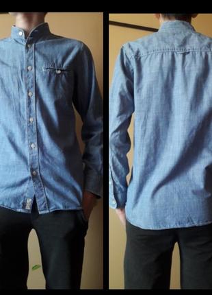 Стильна джинсова сорочка 😎 на хлопчика підлітка 13-15р.1 фото
