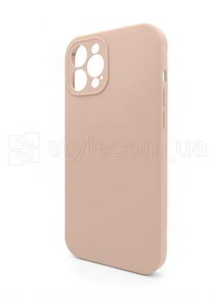 Чохол full silicone case для apple iphone 12 pro max nude (19) закрита камера (без логотипа)