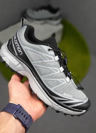 Salomon lab xt-6 серые кроссовки мужские сетка легкие саломон весенние осенние демисезонные демисезон топ качество низкие