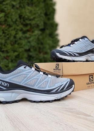 Salomon lab xt-6 серые кроссовки мужские сетка легкие саломон весенние осенние демисезонные демисезон топ качество низкие2 фото