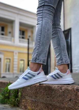 Прекрасные женские кроссовки adidas zx500 rm commonwealth белые6 фото