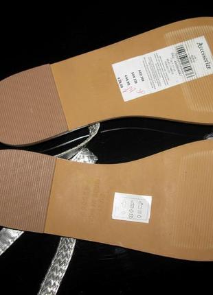 Сандалии босоножки со шнуровкой на лодыжке бисером стразами accesorize р. 415 фото