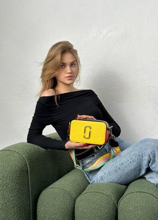 Женская сумка цветная желтая стильная mark jacobs2 фото