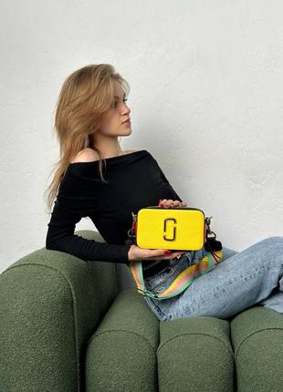 Женская сумка цветная желтая стильная mark jacobs4 фото