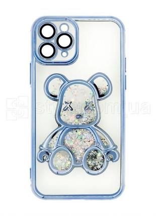 Чехол с мишкой для apple iphone 11 pro blue