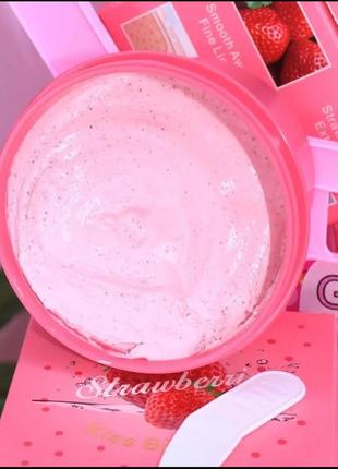 Маска для лица с экстрактом клубники kiss beauty strawberry5 фото