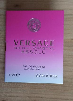 Versace bright crystal absolu парфюмированная вода