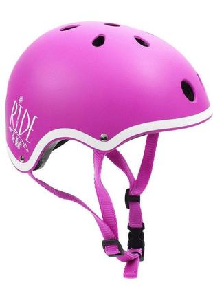 Шолом захисний для ролерів, скейтерів. сноубордистів smj sport f501 pink