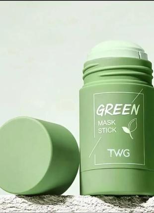 Маска-стік з органічною глиною та зеленим чаєм1 фото