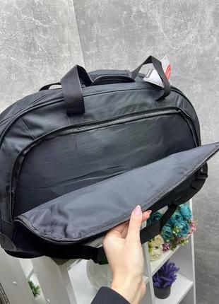 Серая - 43х30х18 см - дорожная сумка с ремешком для цепляния сумки на ручку чемодана -размер s (5139)9 фото