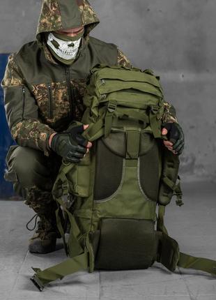 Тактичний великий армійський рюкзак 100л mtk рамній(46 - 00)10 фото