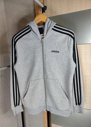 Жіноче худі на застібці. жіноча спортивна бавовняна кофта adidas.8 фото