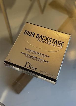 Палетка хайлайтеров диор dior backstage glow face palette 0012 фото