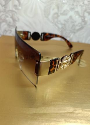Женские солнцезащитные очки маска versace, линзы из поликарбоната с градиентом степени
