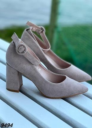 Женские туфли бежевые2 фото