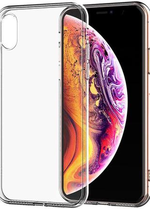 Tpu чохол epic transparent 1,5mm для apple iphone xs max (6.5")