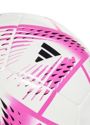 Футбольный мяч adidas al rihla club ball бело-розовый h577872 фото