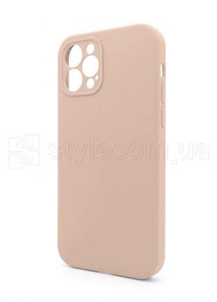 Чохол full silicone case для apple iphone 12 pro nude (19) закрита камера (без логотипа)