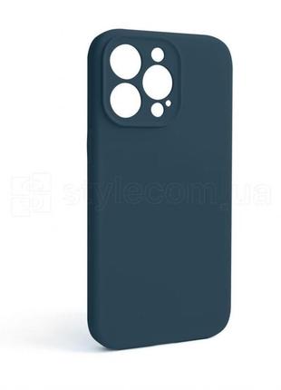 Чохол full silicone case для apple iphone 13 pro cosmos blue (46) закрита камера (без логотипа)