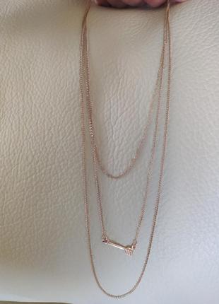 Тройная цепочка  h&m оригинал h&m 💖 стрела