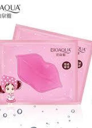 050202 гидрогелевый патч для губ с коллагеном bioaqua collagen nourish lips membrane увлажняющий 8г
